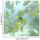 A School Of Yellow-Tailed Grunt Fish Swimming Underwater Wall Mural
