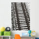 Train Tracks Lightly Covered With Snow Wall Mural