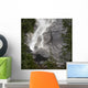 Water Cascading Down The Rock And Forming A Mist Wall Mural