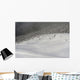 Skiers At The Base Of A Mountain Wall Mural