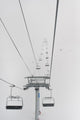 A Chairlift At A Ski Resort Wall Mural