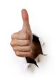 Hand Showing Thumbs up