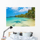 Coconut palms on the beach Wall Mural