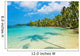 Coconut palms on the beach Wall Mural