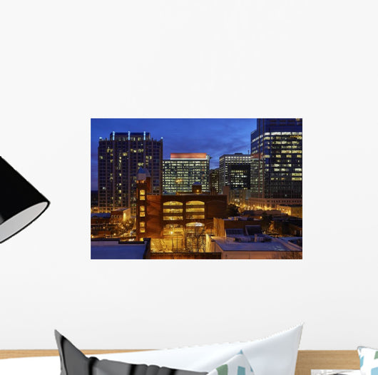Raleigh North Carolina Night Wall Decal