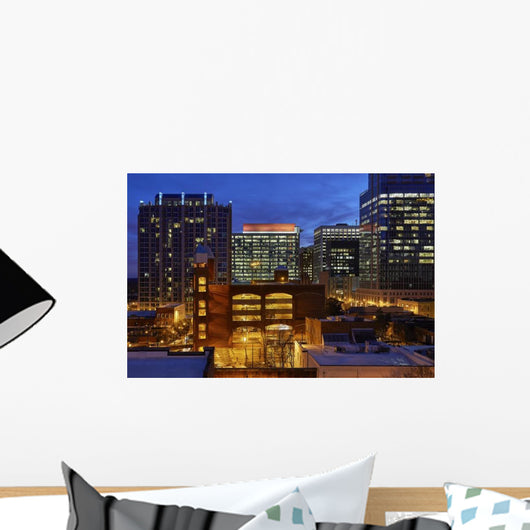Raleigh North Carolina Night Wall Decal