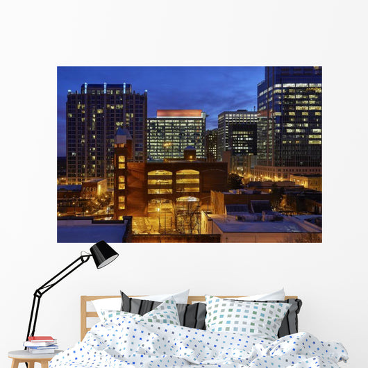Raleigh North Carolina Night Wall Decal
