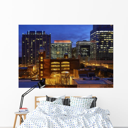 Raleigh North Carolina Night Wall Decal