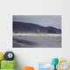 Rock Formations In The Ocean With Waves On The Beach Wall Mural