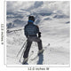 A Skier Pauses On The Trail To Look Out Over The Mountains Wall Mural