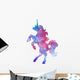 Pink Cosmic Unicorn Silhouette Wall Decal