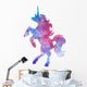 Pink Cosmic Unicorn Silhouette Wall Decal