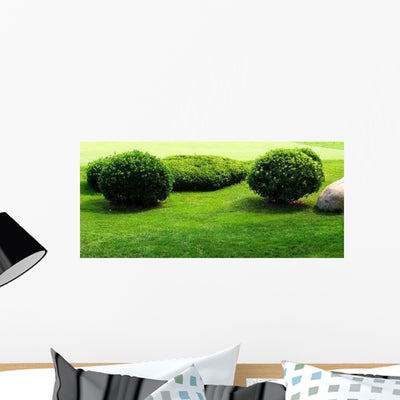 Garden Part Golf Field Wall Decal shown on a wall