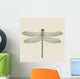 dragonfly on a neutral background Wall Mural