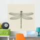 dragonfly on a neutral background Wall Mural