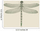 dragonfly on a neutral background Wall Mural