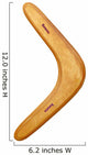 Aussie boomerang natures return ticket in wood Wall Decal