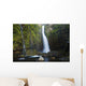 Hawaii, Maui, Nahiku, Woman Standing At Base Of Hanawi Falls Wall Mural