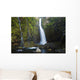 Hawaii, Maui, Nahiku, Woman Standing At Base Of Hanawi Falls Wall Mural