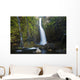Hawaii, Maui, Nahiku, Woman Standing At Base Of Hanawi Falls Wall Mural