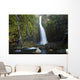 Hawaii, Maui, Nahiku, Woman Standing At Base Of Hanawi Falls Wall Mural