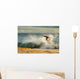 Hawaii, Maui, Makena - Big Beach, Man Skimboarding Shoreline Surf Wall Mural