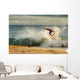 Hawaii, Maui, Makena - Big Beach, Man Skimboarding Shoreline Surf Wall Mural