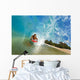 Boogie Boarder Riding Barrel Of Beautiful Wave Wall Mural
