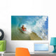 Boogie Boarder Riding Barrel Of Beautiful Wave Wall Mural