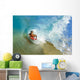 Boogie Boarder Riding Barrel Of Beautiful Wave Wall Mural