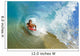 Boogie Boarder Riding Barrel Of Beautiful Wave Wall Mural