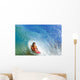 Boogie Boarder Riding Barrel Of Beautiful Wave Wall Mural