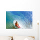 Boogie Boarder Riding Barrel Of Beautiful Wave Wall Mural
