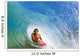 Boogie Boarder Riding Barrel Of Beautiful Wave Wall Mural