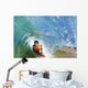 Boogie Boarder Riding Barrel Of Beautiful Wave Wall Mural