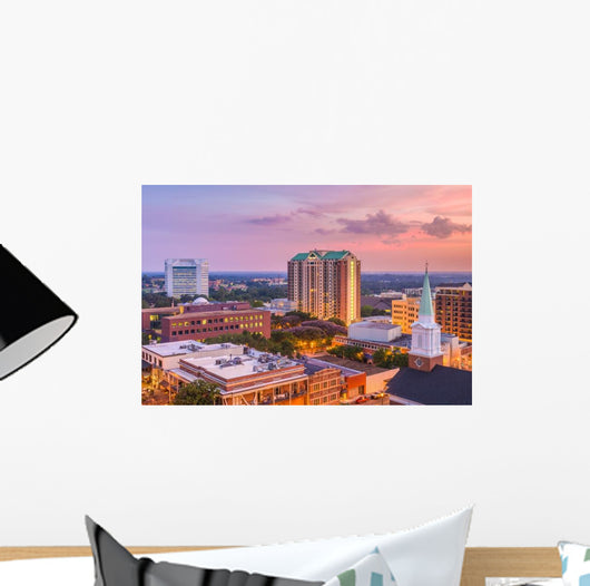 Tallahassee Florida USA Skyline Evening Wall Decal