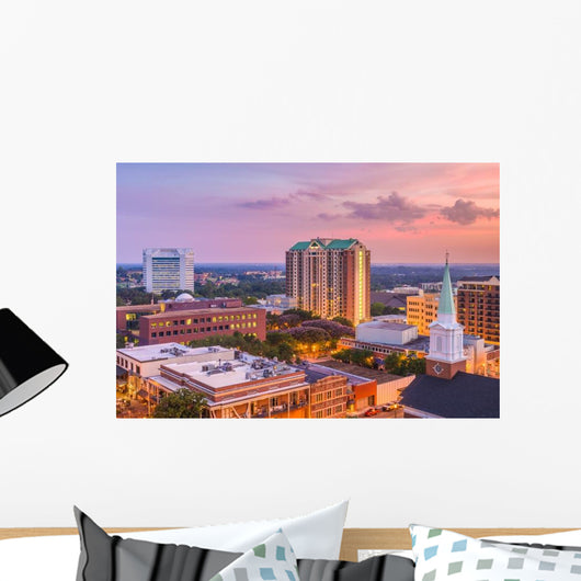 Tallahassee Florida USA Skyline Evening Wall Decal