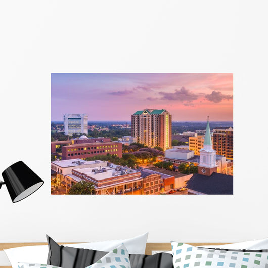 Tallahassee Florida USA Skyline Evening Wall Decal