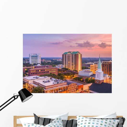 Tallahassee Florida USA Skyline Evening Wall Decal