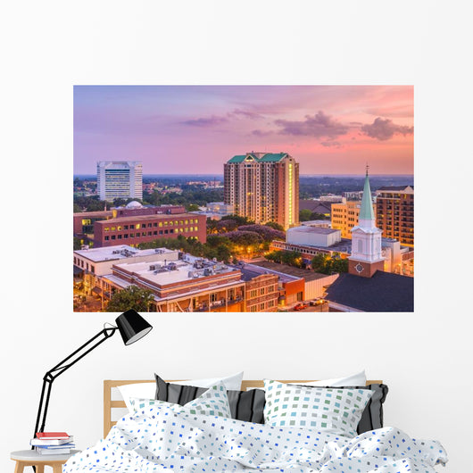 Tallahassee Florida USA Skyline Evening Wall Decal