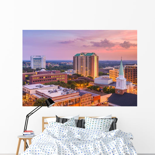 Tallahassee Florida USA Skyline Evening Wall Decal
