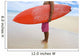 Hawaii, Kauai, Man Holding Surfboard On Beach, View From Side Wall Mural