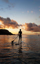 Hawaii, Kauai, Woman Stand Up Paddling In Ocean, Beautiful Sunset Wall Mural