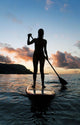 Hawaii, Kauai, Woman Stand Up Paddling In Ocean, Beautiful Sunset Wall Mural