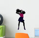 Cheerleader Silhouette Wall Decal