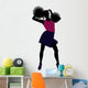 Cheerleader Silhouette Wall Decal