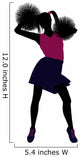 Cheerleader Silhouette Wall Decal