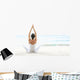 Hawaii, Woman Meditating On Ocean Shore Wall Mural