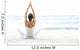 Hawaii, Woman Meditating On Ocean Shore Wall Mural