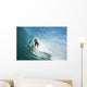 California, Redondo, Surfer On Large Wave, View From Inside Wall Mural